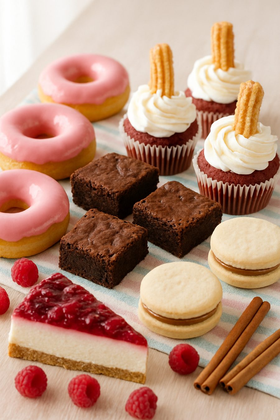 Postres del guía Dulce&Fit: donas, brownies, alfajores, cheesecake y cupcakes