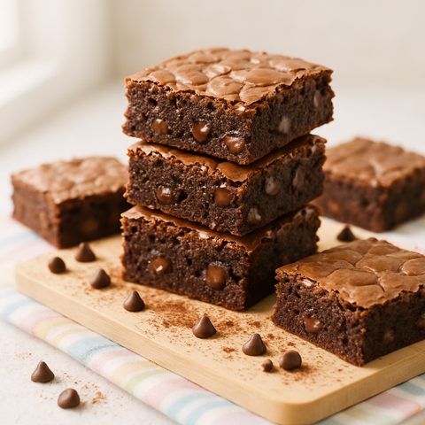 Brownies húmedos sin harina