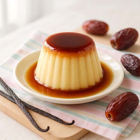 Flan de vainilla sin azúcar